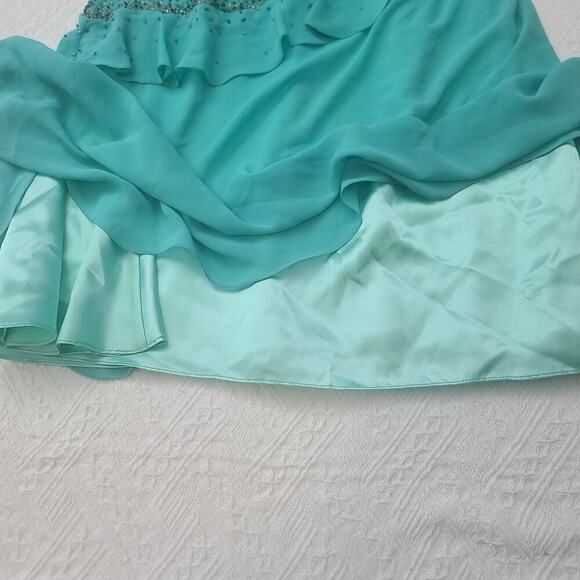 Princess Collection Aquamarine Beaded fairy grunge formal dress Size 6 Party - Picture 9 of 15